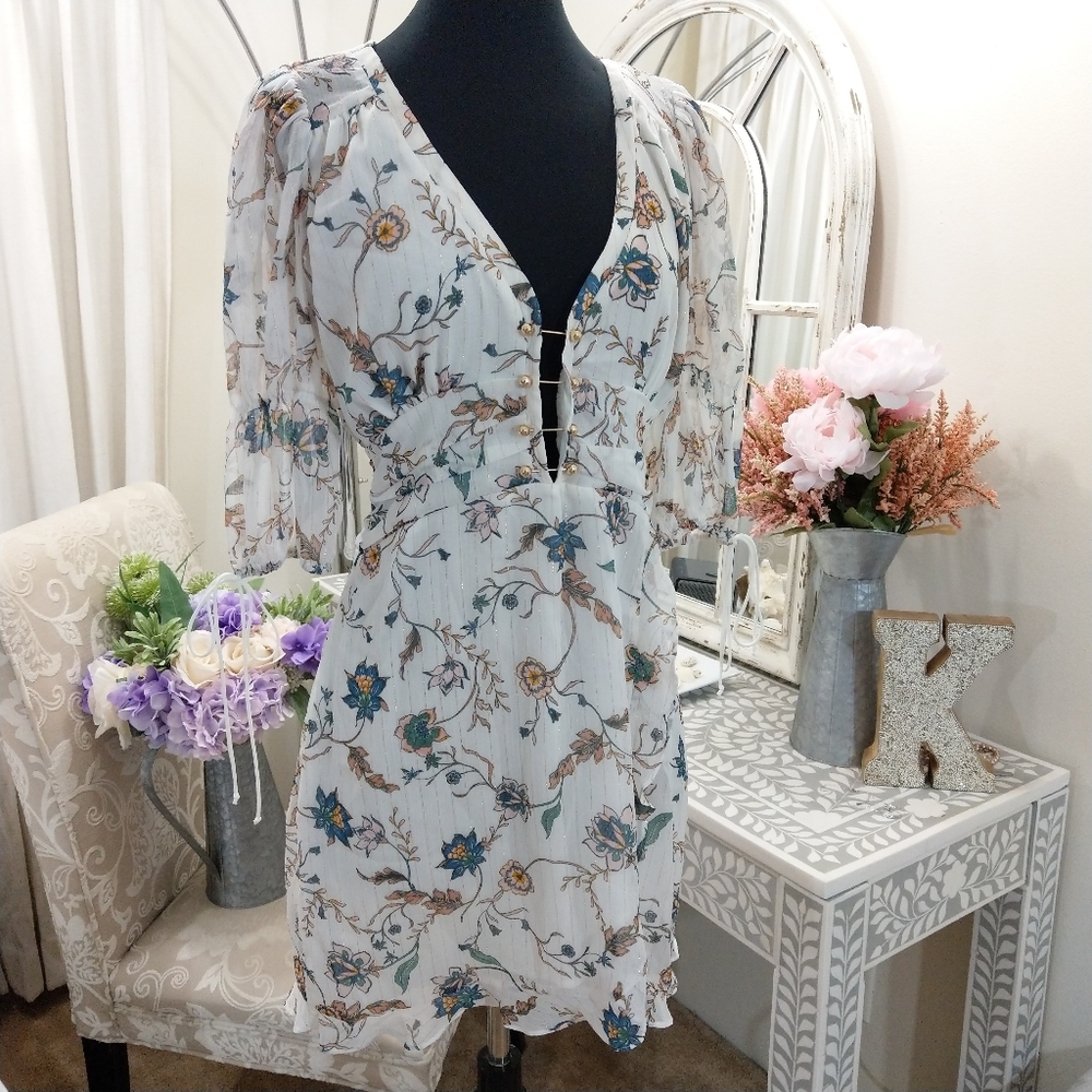 🍒NWT🍒 FOR LOVE & LEMONS MINI DRESS M - Picture 8 of 11